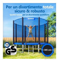 Tappeto elastico 305 cm Monzana