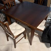 TAVOLO LEGNO / 6 SEDIE