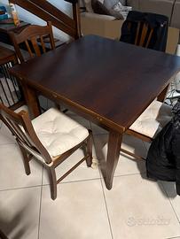 TAVOLO LEGNO / 6 SEDIE
