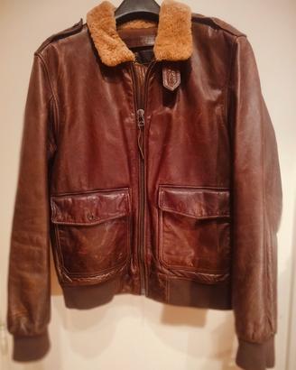 giubbotto in pelle Ralph Lauren XL