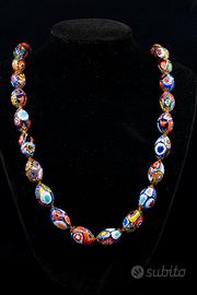 Rara Collana VINTAGE Murano Millefiori