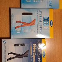 3 paia di collant a compressione graduata nuovi