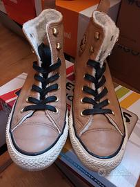 Polacchini con pelliccia converse 38