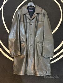 Cappotto di pelle nero