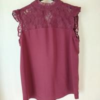 Maglietta bordeaux Kiabi