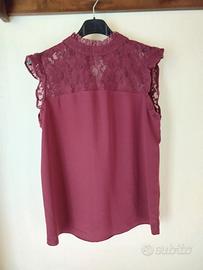 Maglietta bordeaux Kiabi