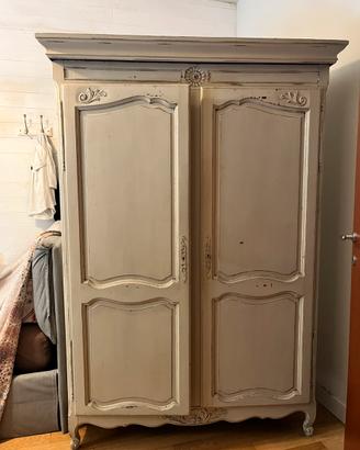 Armadio vintage anni 50 in legno massello