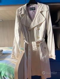 Giacca trench donna Armani Jeans vintage bianca