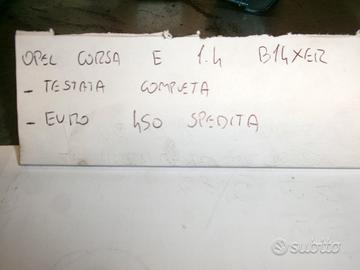 Testata completa opel corsa