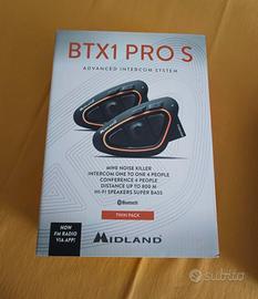 Midland BTX1 PRO S coppia / singolo interfono moto