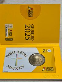 Moneta 2 euro in Coincard Giubileo 2025