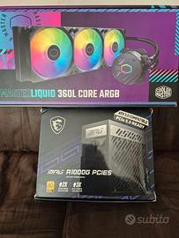 Master liquid 360L core argb + mag a 1000 g pcie5