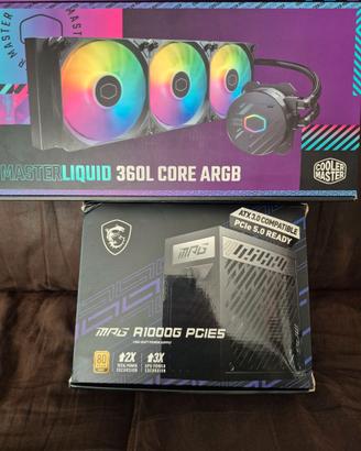 Master liquid 360L core argb + mag a 1000 g pcie5