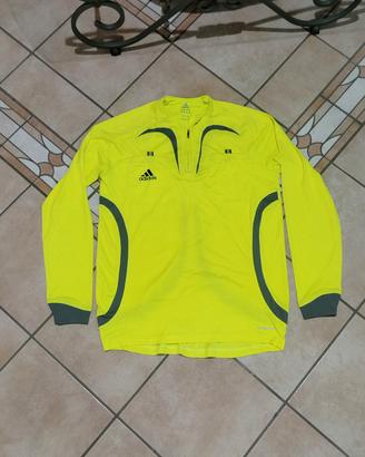 maglia arbitro Adidas taglia M  giallo fluo 