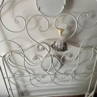 Letto singolo in ferro battuto