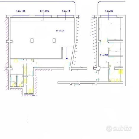 Porto-Mariano Stabile: locale 115 mq 4 vetrine