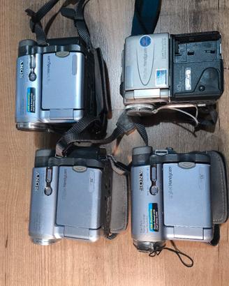 lotto 4 handycam Sony telecamere minidv