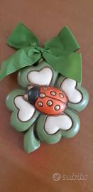 Formella Thun Quadrifoglio coccinella