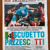 Giornale Napoli Campione d’Italia 2025