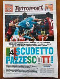 Giornale Napoli Campione d’Italia 2025