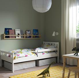 Letto IKEA KRITTER + Materasso UNDERLIG+Biancheria