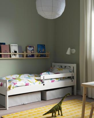 Letto IKEA KRITTER + Materasso UNDERLIG+Biancheria