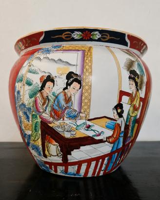 vaso cachepot orientale ceramica 25 cm