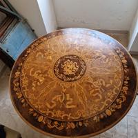 Tavolo intarsiato inizi 900