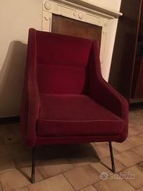 Poltrone vintage rosse