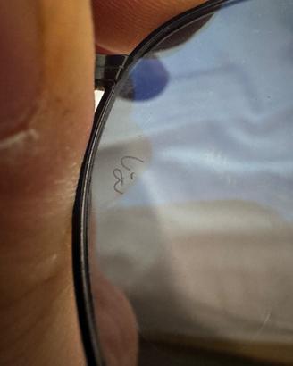 OCCHIALI RAY BAN ORIGINALI CON FIRMA SULLE LENTI