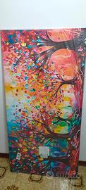 Tela alberi multicolore