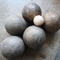 Set di bocce vintage da esterno con pallino