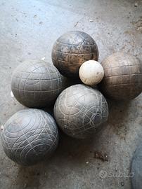 Set di bocce vintage da esterno con pallino