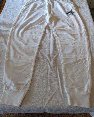 Pantalone tuta Adidas NBA,bianco,taglia s,mai usat