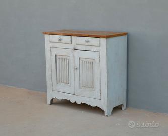 Credenza piemontese due ante laccata Shabby Chic