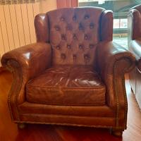Poltrona in cuoio
