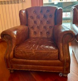 Poltrona in cuoio