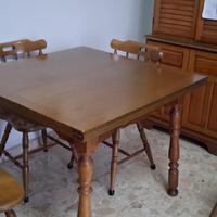 TAVOLO SOGGIORNO/PRANZO IN LEGNO CILIEGIO ALLUNGAB