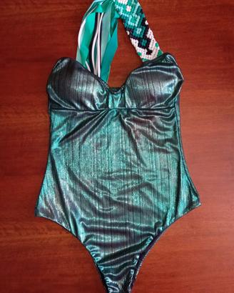 Costume intero verde F**k