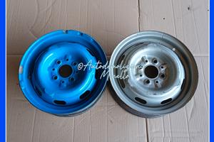 Coppia cerchi in ferro per FIAT 1300 1500 d'epoca