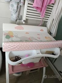 Fasciatoio con vaschetta+copri in cotone 