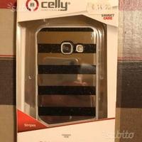 Cover Nuova Celly Galaxy A3 Righe Nero Black