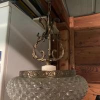 Lampadario sospensione da soffitto vintage antico