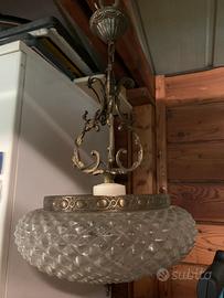 Lampadario sospensione da soffitto vintage antico