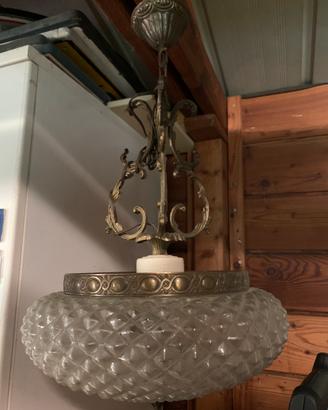 Lampadario sospensione da soffitto vintage antico
