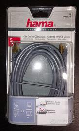 Cavo di rete Hama cross-over CAT5e - 5 metri nuovo