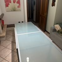 Tavolo allungabile vetro metallo