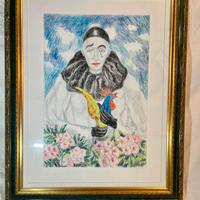 Dipinto di Giovanni Morzenti : "Pierrot"