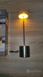 lampada da tavolo o bar ricaricabile dimmerabile
