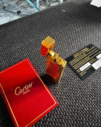 Accendino Cartier Godron Placcato Oro '81 - Full S